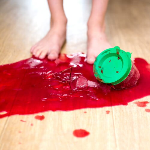 Hardwood Juice Spill cleaning | Brian's Flooring & Design