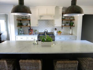 Kitchen white marble countertop | Brian's Flooring & Design