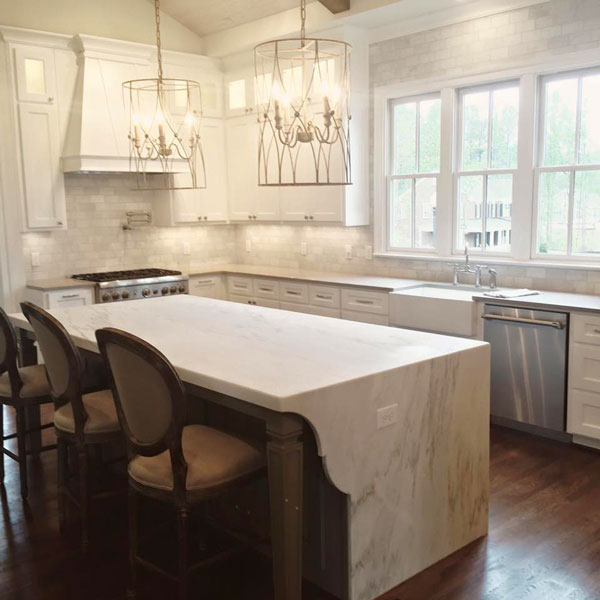 Kitchen shadow marble countertops | Brian's Flooring & Design