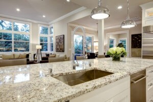 Quartz countertops with sink | Brian's Flooring & Design