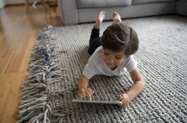 Girl lying on rug | Brian's Flooring & Design