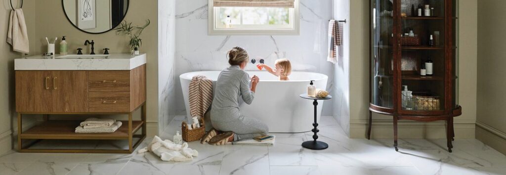 Bathroom tile flooring | Brian's Flooring & Design