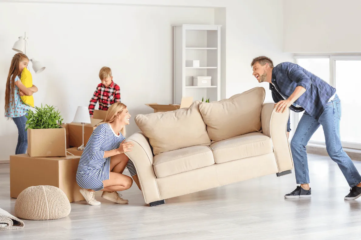 Website-Laminate-Installation Moving furniture | Brian's Flooring & Design